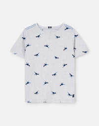 Jungen T-Shirt Olly 217002 Grey Dino