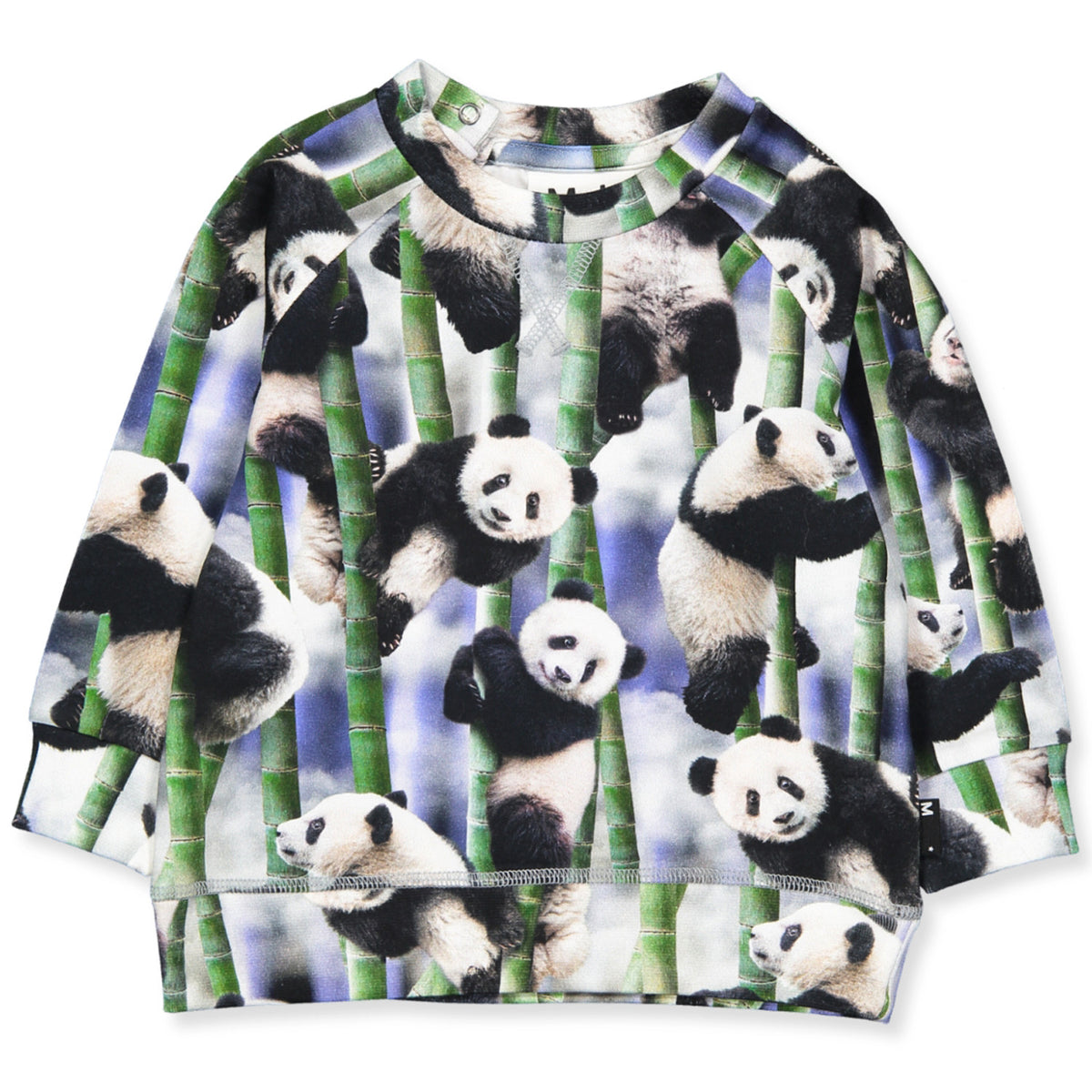 Baby Langarm Shirt Elmo Panda