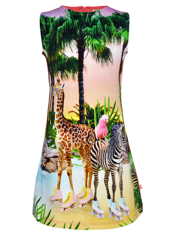 Mädchen Kleid Giraffe SG 50 E Coral