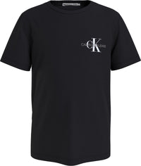 Jungen T-Shirt Chest Monogram Top IB0IB00612 CK Black