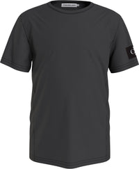 Jungen T-Shirt Badge Rib Fitted Top IB0IB01113 Ck Black