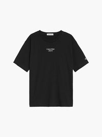 Jungen T-Shirt Stack Logo Relaxed T-Shirt IB0IB01218 Ck Black