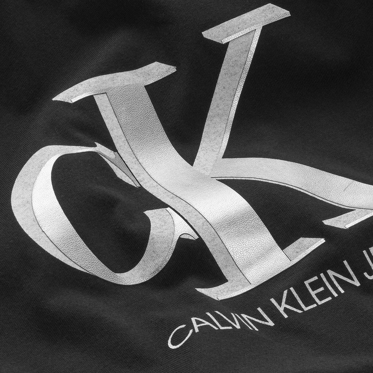 Mädchen T-Shirt Contrast Monogram T-Shirt IG0IG01018 CK Black