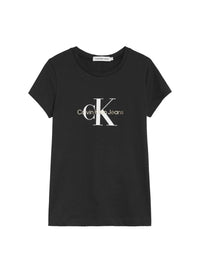Mädchen T-Shirt Reflective Monogram Slim IG0IG01347 Black