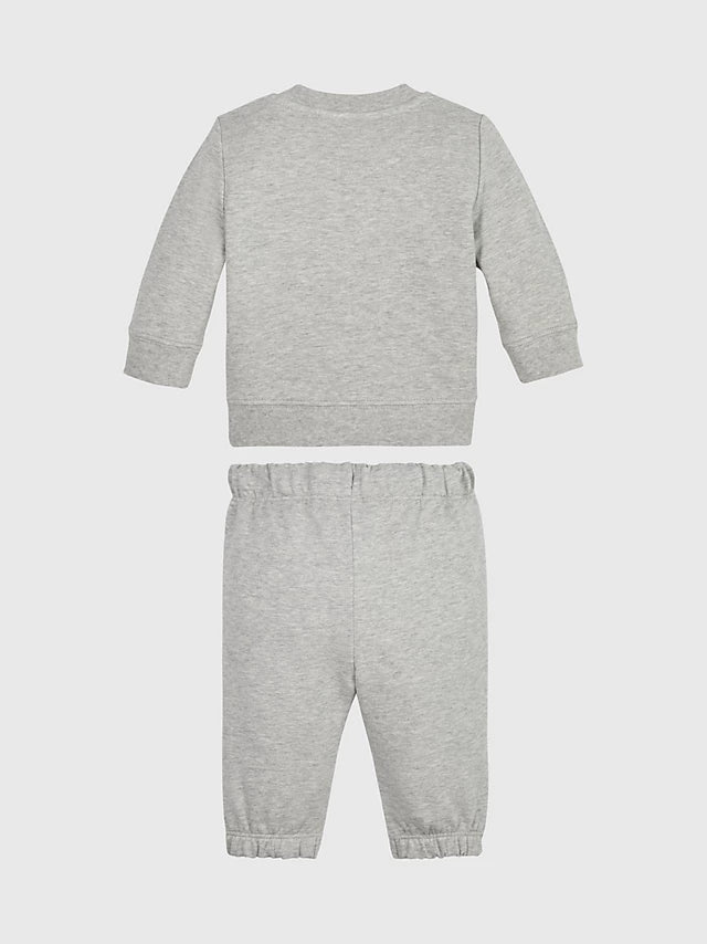 Jungen Zweiteiler Baby Monogram Cn Sweatshirt Set IN0IN00017 Grau