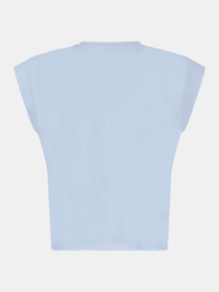 Mädchen T-Shirt Crop Strass J1GI05 K6YW1 Blau