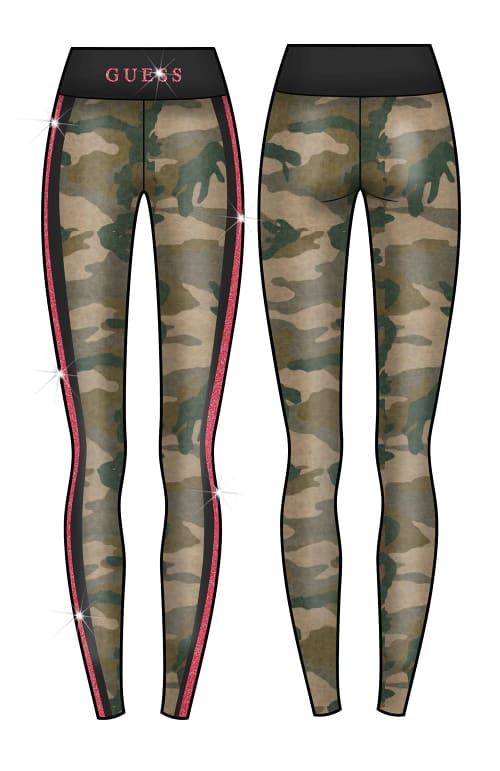 Mädchen Legging J1YB00 MC01P Camouflage