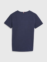 Jungen Poloshirt T-Shirt Tommy Tape Tee S/S KB0KB07357 Navy