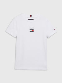 Jungen T-Shirt Stripe Crepe Jersey Tee S/s KB0KB08033 White Stripe