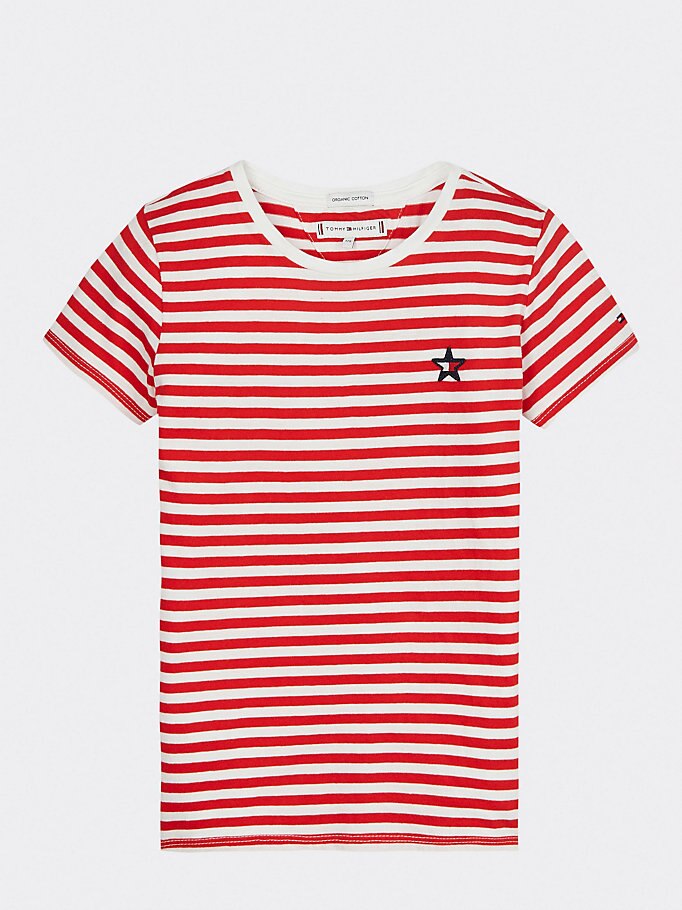Mädchen T-Shirt Baby Star Flag Tee S/S KG0KG04217 Rot