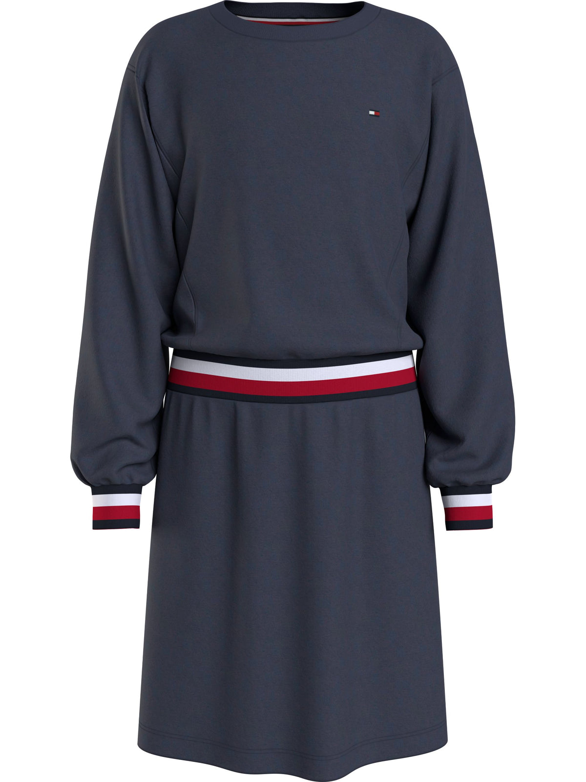 Mädchen Kleid Global Stripe Knit Dress KG0KG06215 Navy