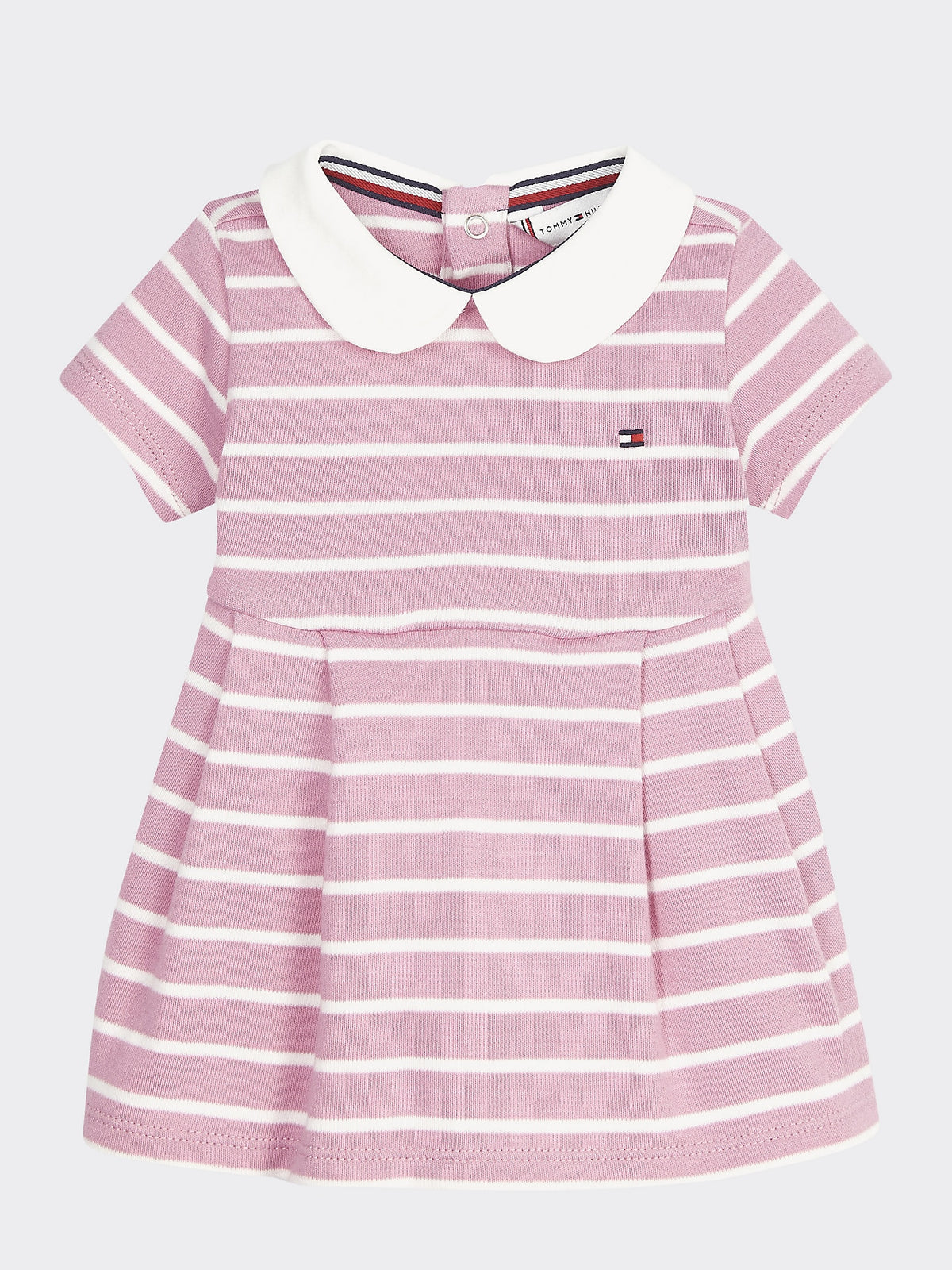 Mädchen Kleid Baby Rugby Stripe Dress S/S KN0KN01087 Sea Pink