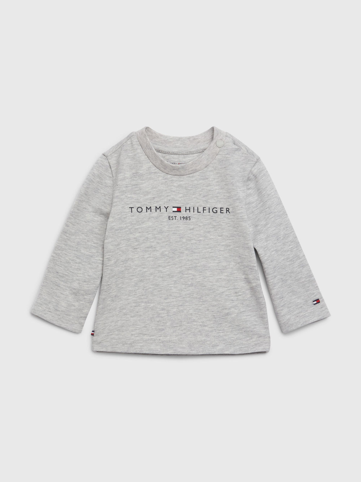 HappyKidsShop – Jungen Grey Baby KN0KN01249 L/S Shirt Tee Essential Heather Langarm
