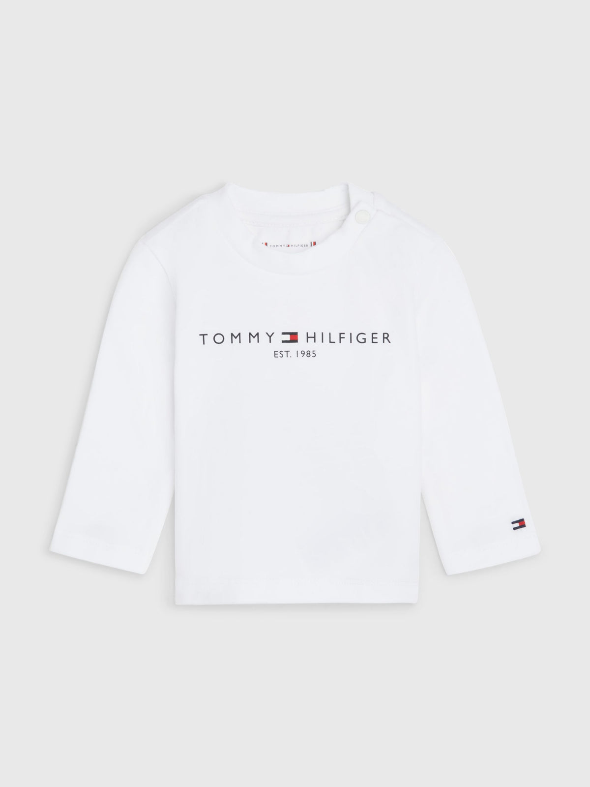 L/S Tee Langarm Shirt – Jungen White Baby HappyKidsShop Essential Mädchen KN0KN01249