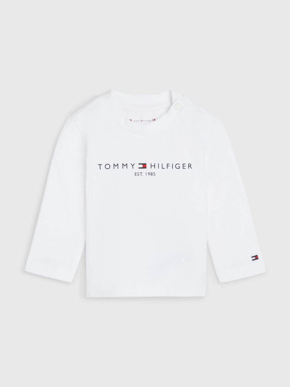 Langarm L/S Mädchen Tee Essential HappyKidsShop Jungen Baby KN0KN01249 Shirt – White