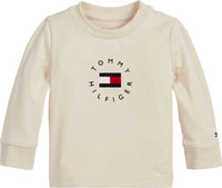 Jungen Langarm Shirt Baby Heritage Logo Tee L/s KN0KN01360 Beige