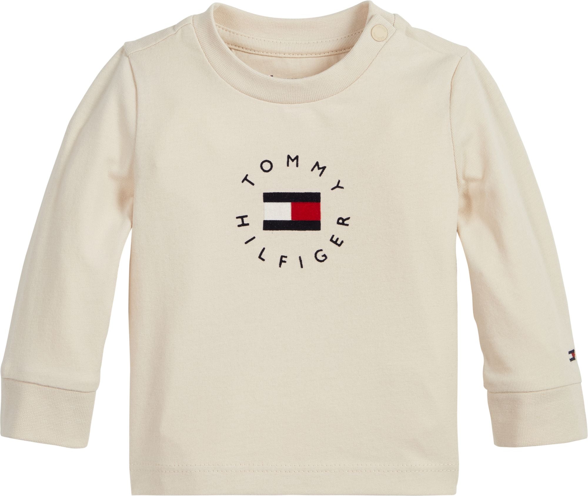 Tee L/s Logo – HappyKidsShop KN0KN01360 Beige Heritage Langarm Jungen Baby Shirt