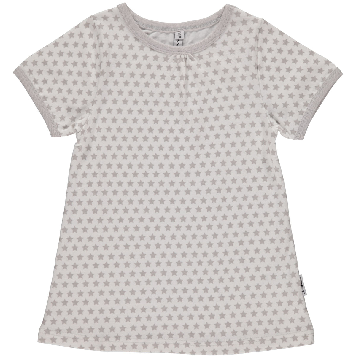 Mädchen T-Shirt Top A-Line SS Stars Grey