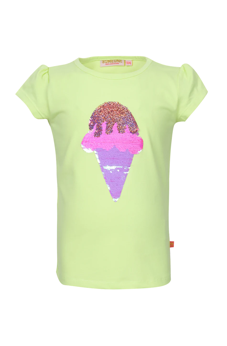 Mädchen T-Shirt Sprinkle SG 02 D Fluo Yellow