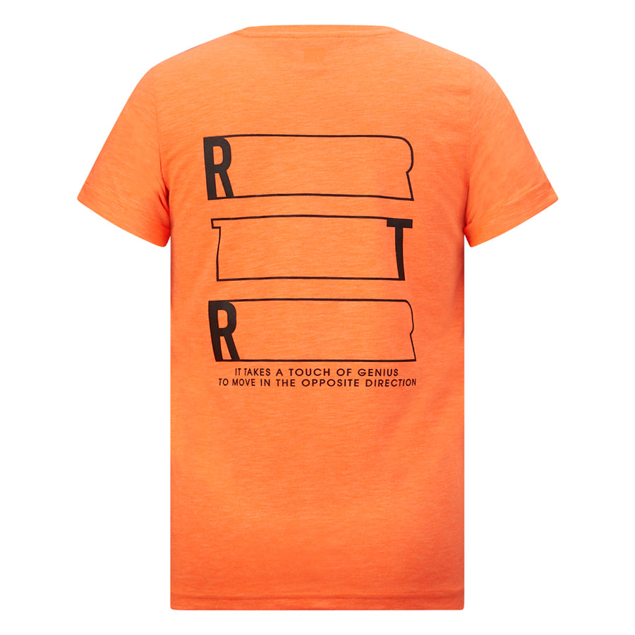 Jungen T-Shirt Italo RJB-21-205 Neon Orange
