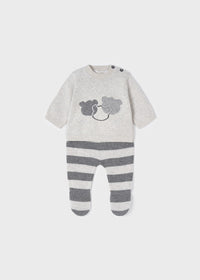 Baby Set Strickpullover Sweater Hose 2507 Titanio