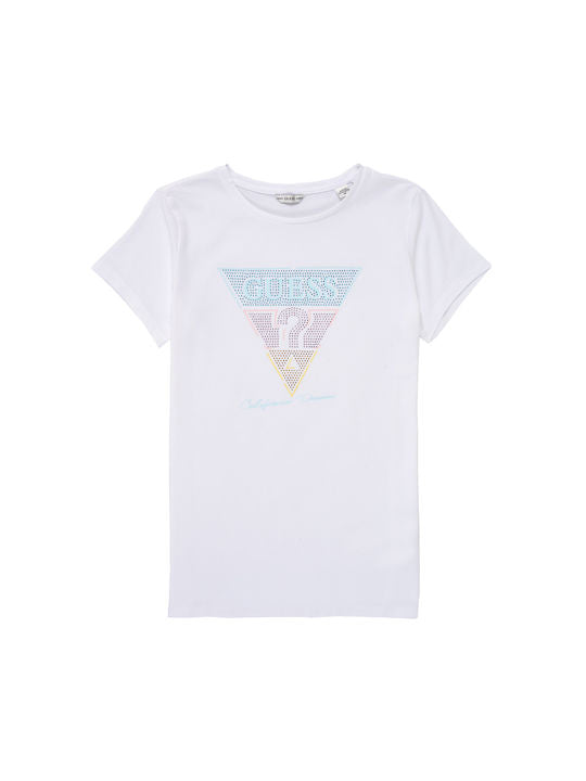 Mädchen T-Shirt J2GI17 K6YW1 Weiss