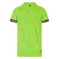 Jungen T-Shirt Poloshirt Gustav Neon Green