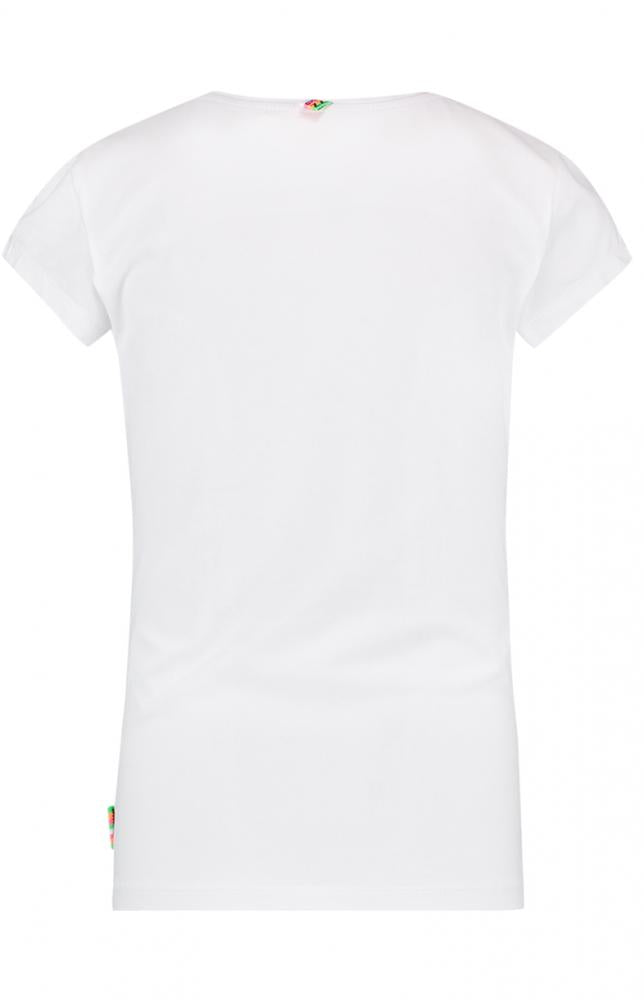 Mädchen T-Shirt Hevelien Real White