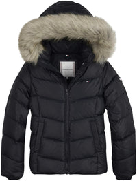 Mädchen Winterjacke Essential Down Jacket KG0KG05980 Black