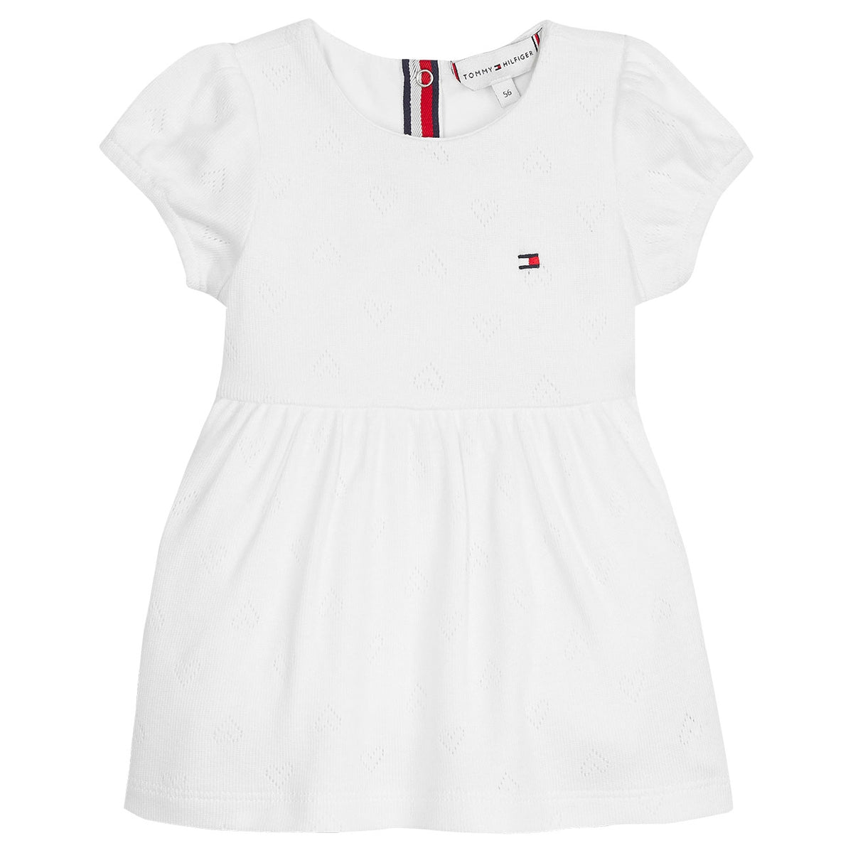 Mädchen Kleid Baby Girl Ajour Dress S/S Bright White KN0KN01083
